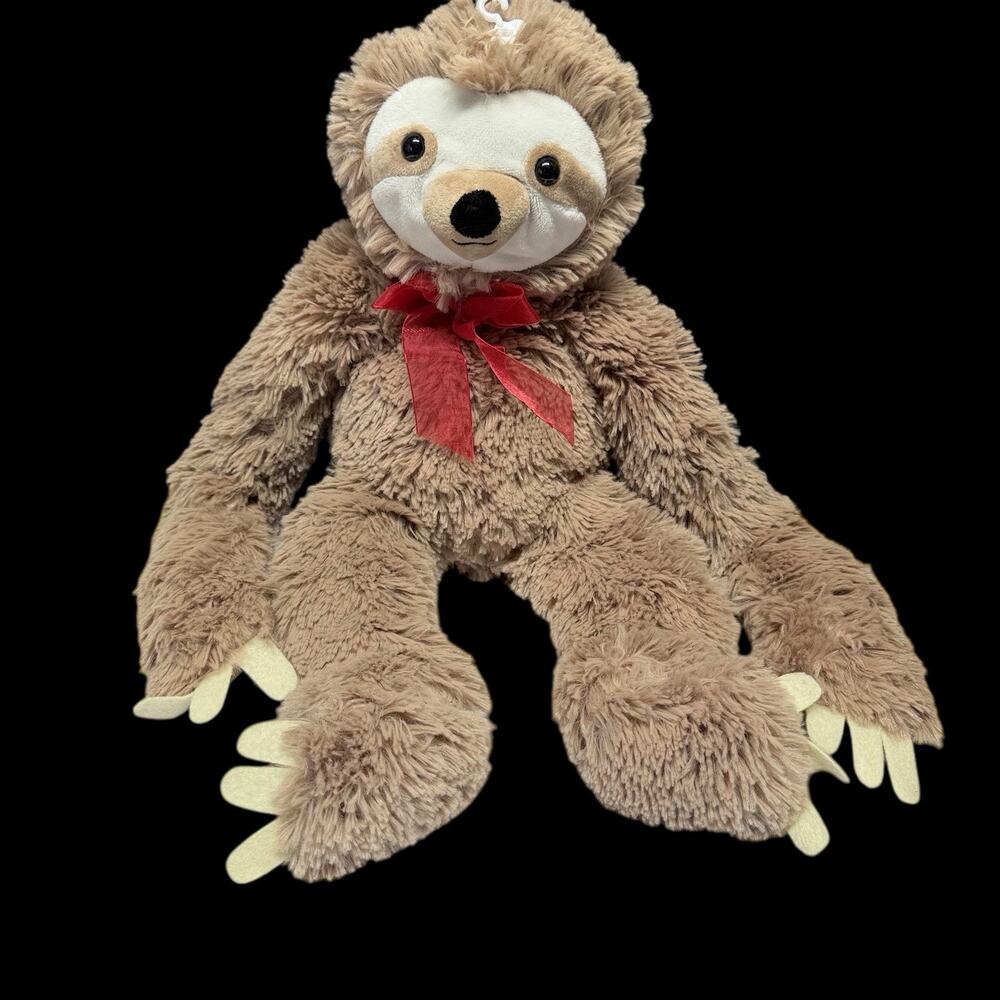 Sloth Plush 19 In Stuffed Animal Brown Hook Loop Hands Hanging Hugging Toy 2018